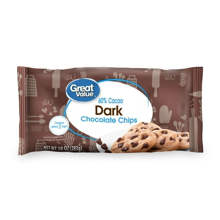 Great Value Dark Chocolate Baking Chips, 10 oz