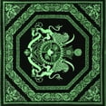 thumbnail image 1 of Ahgly Company Indoor Square Persian Emerald Green Traditional Area Rugs, 5' Square, 1 of 4
