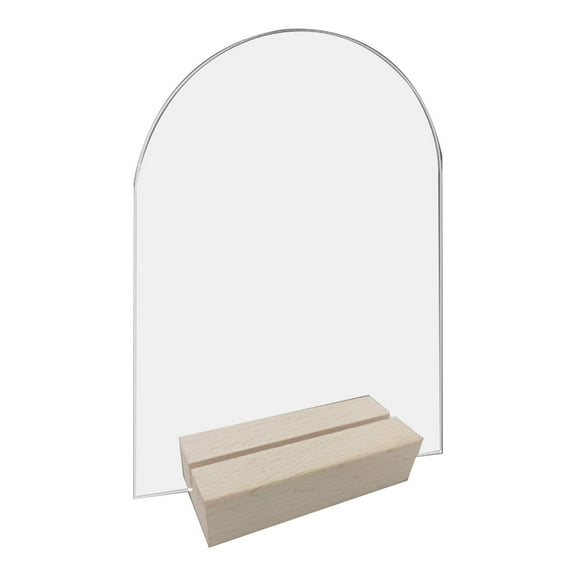 Wedding Table Sign Number Holders with Base Double Sided Display Stand for Commercial Place Card Clear Frame