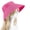 Hot Pink, variant on Visor Hats for Women Headless Beach Hat Sunshade Empty Top Straw Hat Uv Protection Beach Stylish Travel Straw Fedora Hat Mint Green