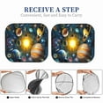 thumbnail image 6 of Haiem Space Planet Car Windshield Sun Shade (2 Pieces) Foldable Windshield Sun Shade Car Accessories for Truck SUV Pickup-Small, 6 of 7