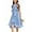 Sky blue, variant on Drtj Kids A-Line Halter Neck Chiffon Junior Bridesmaid Dresses Fancy Girl Dress Wedding Elegant Party Gown