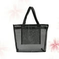thumbnail image 3 of ULTNICE 1Pcs Black Polyester Mesh Tote for Beach Use and Toy Storage in Square Shape, 3 of 8