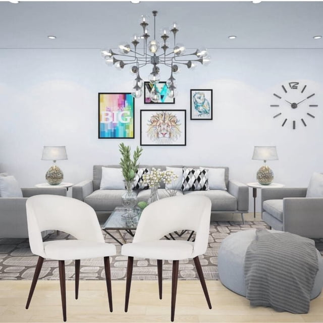 Tami Dining Chair in Grey, Grey PU Dining Chair, Metal Dining Chair, Mid-Century Dining Chair, Kitchen PU Dining Chair, Grey Dining Chair, Living Room Dining Chair, Dining Room Chair