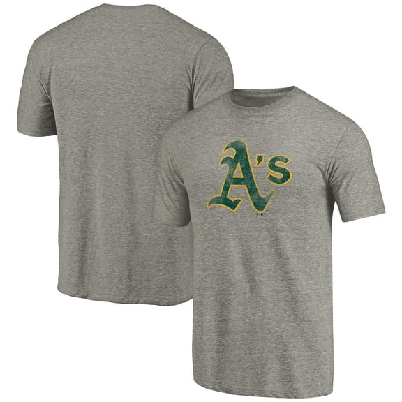 Men's Ash Athletics Distressed Team Tri-Blend T-Shirt