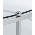 thumbnail image 5 of Convenience Concepts Royal Crest Round Glass Coffee Table in Chrome Metal Frame, 5 of 5