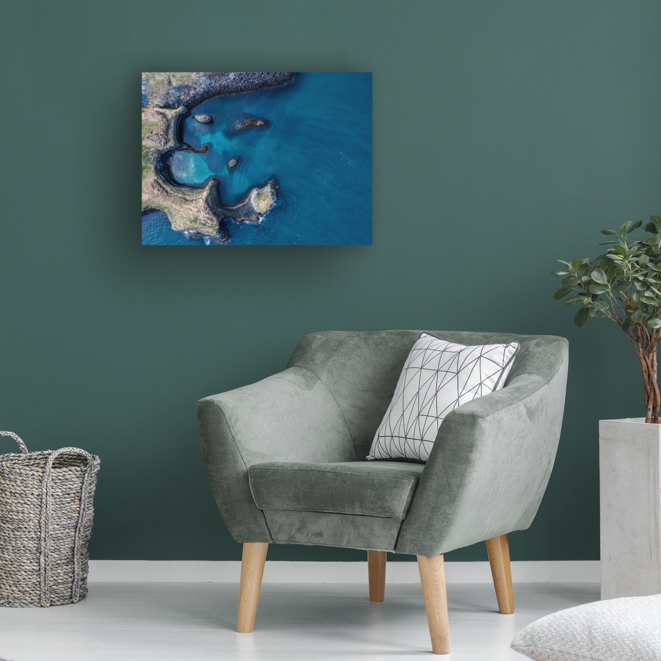 Trademark Fine Art Dennis Zhang Fishing Dock Bay Canvas Wall Art