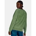 thumbnail image 3 of Time and Tru Women’s Washed Sweatshirt with Long Sleeves, Sizes S-XXXL, 3 of 5