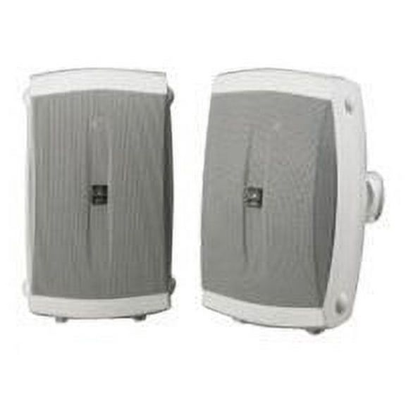 Yamaha NS-AW350 6.5" 130 Watts Bookshelf, Indoor/Outdoor Speakers, Pair with 1" PEI Dome Tweeter - White