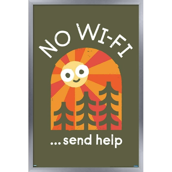 DaVid Olenick - Distress Signal Wall Poster, 22.375" x 34", Framed