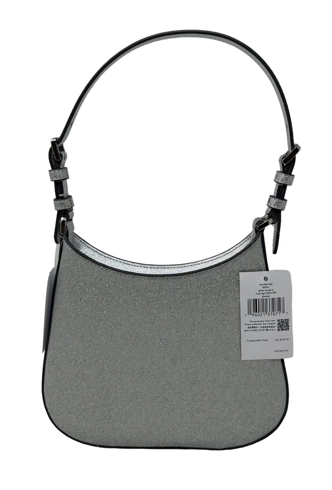 Kate Spade New York Women's Glimmer Glitter Shoulder Bag in Lunar Light
