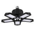thumbnail image 2 of Luces LED de cochera, luces deformables de cochera de 80/100/120W, luces de tejado de cochera de 6500K, luces de tienda de accesorios de iluminación para Negro 120w Salvador Techo de la bombilla del garaje, 2 of 8