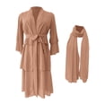 thumbnail image 6 of Otqutp Kids Abayas Dress for Girls Chiffon Layered Muslim Dresses Pleated Elegant Long Skirt Kaftan Prayer 𝗜slamic Maxi Dress, 6 of 7