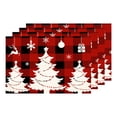 thumbnail image 1 of Gibobby Mantel Individual impreso de lino navideño, decorativa de aislamiento térmico para restaurante occidental (C, One Size), 1 of 4