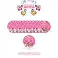 thumbnail image 4 of Pink Star Kirbyed Birthday Party Decoration Girls Favors Anime Figures Party Supplies Paper Tableware Sets Plate Cup Napkin Toy, 4 of 10