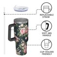 thumbnail image 4 of OBREWU Pioneer Flower Tumbler with Handle and Lid,Pioneer Flower 40oz Double Wall Vacuum Insulated Tumbler,Cups Gift for Women and Men, 4 of 7
