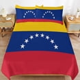 thumbnail image 6 of 3 Pcs Soft Bedding Set, Includes 1 Duvet Cover with Zipper And 2 Pillow Shams,Flag of Venezuela Queen(90"×90"), 6 of 8