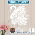 thumbnail image 4 of Swan Lotus Flower Stencils 11.8×11.8inch Large Swan Stencils with Paint Brush Summer Bloom Lotus Flower Water Bird Drawing Template for Canvas Wall Wood DIY Craft Home Decor, 4 of 9