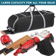 thumbnail image 4 of Bolsa Catcher Gear JMianeoDark, grande, con ruedas, para béisbol, 4 of 7