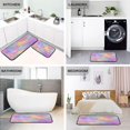 thumbnail image 4 of 2-Piece Kitchen Mat Set Non Slip Washable Floor Mats Decorative Rugs for Kitchen Sink Laundry Rainbow Flower Pattern, 4 of 7