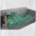 thumbnail image 6 of Best Friend Soft Flannel Fleece Throw Blanket, Typography Defining Friendship on a Background with Squares, Cozy Plush for Indoor and Outdoor Use, 50" x 60", Sea Green Dark Seafoam, by Ambesonne, 6 of 6