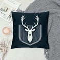 thumbnail image 2 of Leisuo Deer Case Decorative Cushions Covers for Home Living Room Bed Sofa Bedroom Decor Cases Square Outdoor, 2 of 5