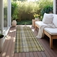 thumbnail image 6 of Addison Rugs Chantille Indoor/Outdoor Transitional Plaid Taupe Washable Runner Rug, 2'3" x 7'6", 6 of 6