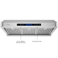 thumbnail image 3 of Awoco RH-S10-36S Awoco RH-S10-36S 36'W 7'H Ducted Under Cabinet 4 Speeds 8 Top Vent Stainless Steel Range Hood, 3 of 7