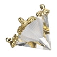 thumbnail image 1 of Pirámide Prisma Cristal De Meditación, Figura De Pirámide De Cristal Símbolo De Prosperidad 4x4x4,5 Cm/1,5x1,5x1,7 Pulgadas Regalo Con Soporte Dorado Para Oficina, 1 of 8