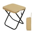 thumbnail image 1 of Almencla Camping Stool Adults Folding Practical for Train Trips Queuing Sports Events Khaki, 1 of 8
