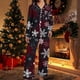 thumbnail image 1 of Puyaiuu Women 2 Piece Christmas Satin Pajama Set Cute Print Long Shirt Loose Shorts Matching Set Loungewear Gift, 1 of 5