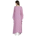 thumbnail image 3 of Moomaya Boat Neck Caftan Rayon Cover Up Printed Cold Shoulder Kaftan Maxi Dress, 3 of 7