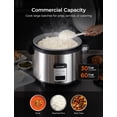 thumbnail image 4 of CUCKOO CR-3032 / Cuiseur et Réchaud à Riz Commercial de 30 Tasses (Non Cuit) / Mode de Chauffe Automatique, Casserole Intérieure Antiadhésive, Couvercle Intérieur Détachable / Acier Inoxydable, 4 of 6