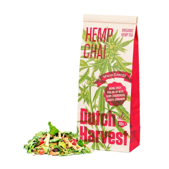 Dutch Harvest Hemp & Chai Organic Loose-Leaf Tea, Caffeine Free, 50g