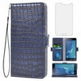 thumbnail image 1 of Case for Galaxy J3 2018, Pu Leather Cover, Mobile Phone Cover for Samsung Galaxy J3 2018, Wallet, Scratch-Resistant Magnetic Mobile Phone Pocket with Card Compartment, Blue, 1 of 7