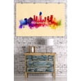 thumbnail image 2 of Indianapolis, Indiana, Skyline Abstract (36x54 Giclee Gallery Art Print, Vivid Textured Wall Decor), 2 of 3
