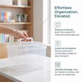 thumbnail image 2 of Marker Case Marker Storage Box Clear Marker Carrying Case with Durable PP Material for Art Supplies Home Travel, 2 of 8