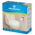 thumbnail image 1 of AquaSense Portable Raised Toilet Seat, White, 4", 1 of 2