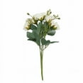 thumbnail image 2 of BalsaCircle 2 Bouquets Ivory 12" Artificial Flowers Faux Open Roses Floral Bushes Party Events Decorations Supplies, 2 of 8