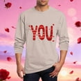 thumbnail image 1 of Amzcrzy - Sudadera Para Hombre, Estilo Casual, Con Estampado De Moda, Manga Larga, Cuello Redondo, Color Beige, Talla M, 1 of 5