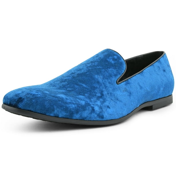 Mens Velvet Smoking Tuxedo Loafers Turquoise Size 13 - Walmart.com