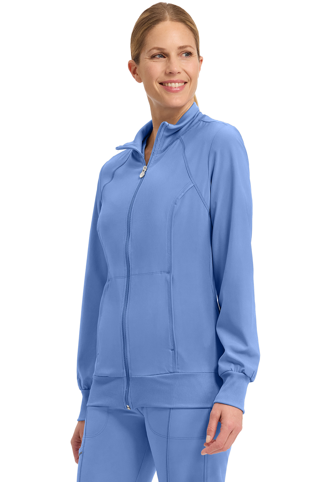 Infinity Cherokee Zip Front Scrub Jackets for Women, 4-Way Stretch Fabric, 2391A