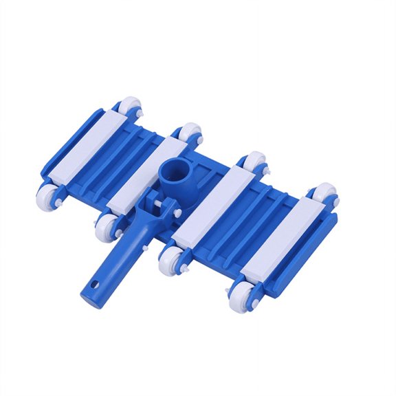 14 Inch Weighted Pool Vacuum Head with Wheels Side Brush Flexible for Pond Spa Hot Tub Cleaning