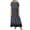Black, variant on Maxi Dress for Women Women Polka Fake Two Round Neck Short Sleeve Summer Plus Size Maxi Dress