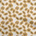 thumbnail image 1 of oneOone Cotton Silk Dark Mustard Fabric Floral Sewing Fabric By The Yard Printed Diy Clothing Sewing Supplies 42 Inch Wide, 1 of 4