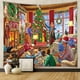 thumbnail image 4 of Tapiz de fondo estilo tela colgante decoración de habitación tela colgante tapiz navideño, 4 of 6