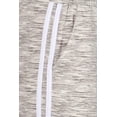 thumbnail image 4 of Stretch Knit Joggers Sweatpants With Side Stripes - Grey  White Space Dye, 4 of 4