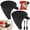 Black, variant on 2Pcs Flour Funnel for Kitchen Mixer Anti Splash Flour Funnel Stand Mixer Attachment Tilt Head Dishwasher Safe Baking Tool Easy Pour Accessory