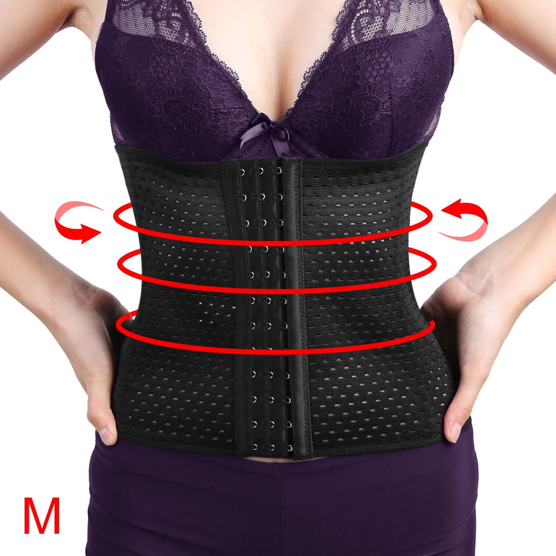 Waist Trainer for Women,Womens Tops Shapewear Corset Cincher Body Shaper Sport Girdle Trimmer with Stretchable Belt