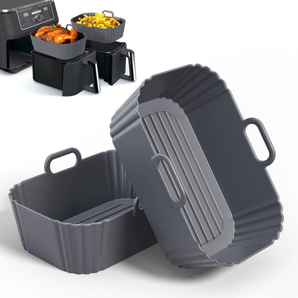 Revestimientos reutilizables compatibles con Ninja Foodi DZ201, DZ401, DZ550, COSORI, Chefman, freidora de aire instantánea